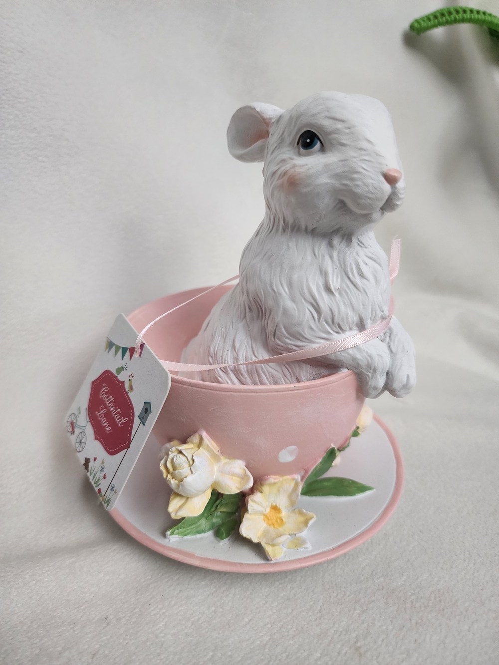 Decorative Small Pet Bunny Planter in Pink